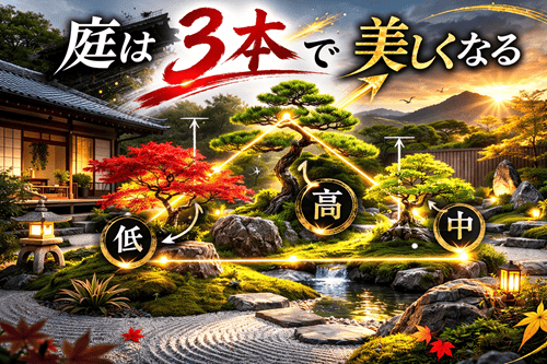庭はなぜ“3本”で美しくなるのか？