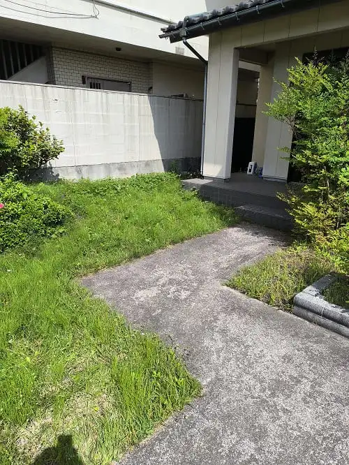 防草シート施工前